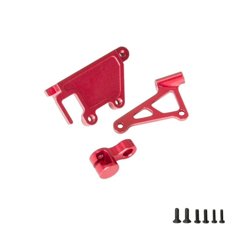 Ket LOS261013 d'invite de servo de bâti de servos d'étrier pour la moto LOSI 1/4 PROMOTO-MX LOS06000 LOS06002 durable rouge facile à utiliser