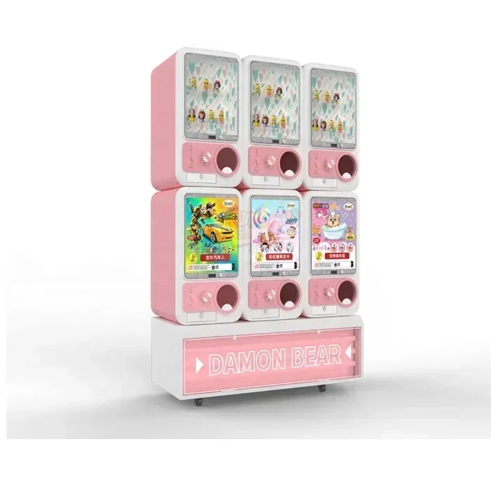 Coin-Operated Plastic Toy Vending Machine