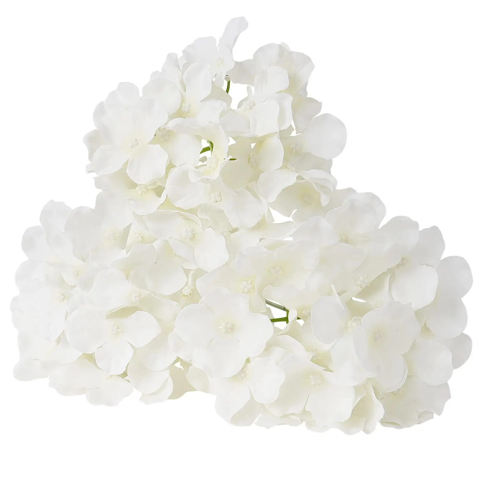 105 Pcs Realistic White Silk Hydrangea Artificial Flowers with Stems for diy Wedding Bouquets Bridal Shower Centerpieces Home Decor and Party Table Arrangements