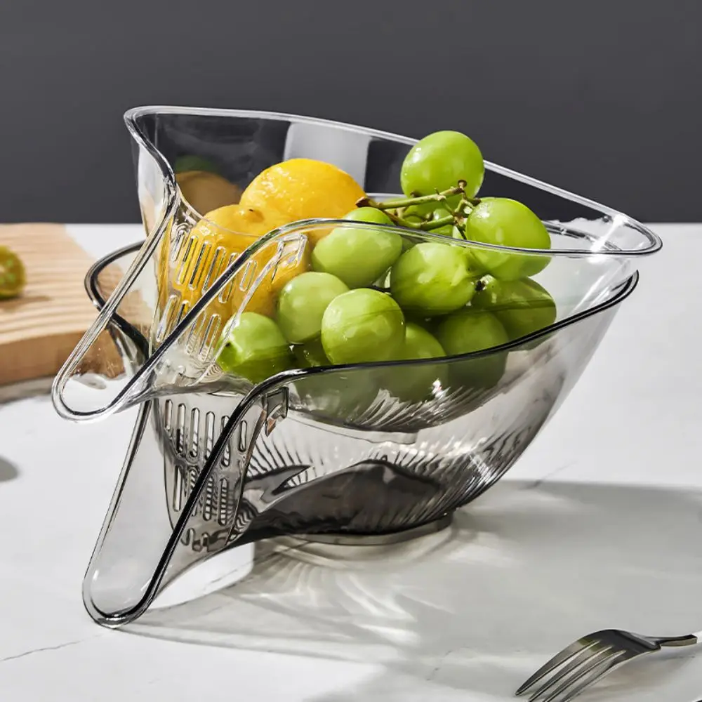 1pcs Multifunctional Draining Basket Rice Washing Sieve Fruit And Vegetable Washing Fruit Tray Kitchen Draining Wash Basin image 2