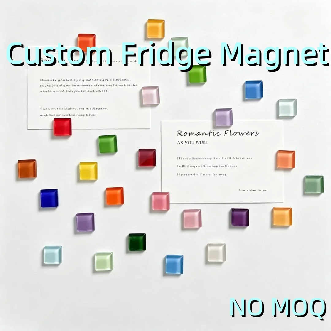 Custom Personalized Creative Colorful Mini Mosaic Refrigerator Magnets Cute Magnets Fridge Photo Message Decorative