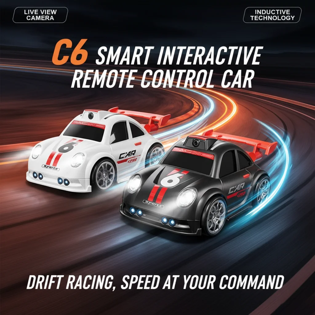 

Новая мини-радиоуправляемая машинка 2026 года с FPV-камерой, Wi-Fi, экраном, пультом ДУ, режимом следования, 2.4G, дрифт-кар, гоночная радиоуправляемая игрушка, подарок для детей