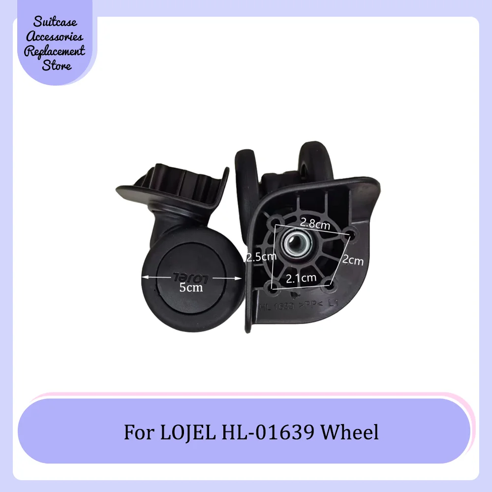 

For LOJEL HL-01639 Universal Wheel Replacement Suitcase Smooth Silent Shock Absorbing Durable Accessories Roller Caster Wheels