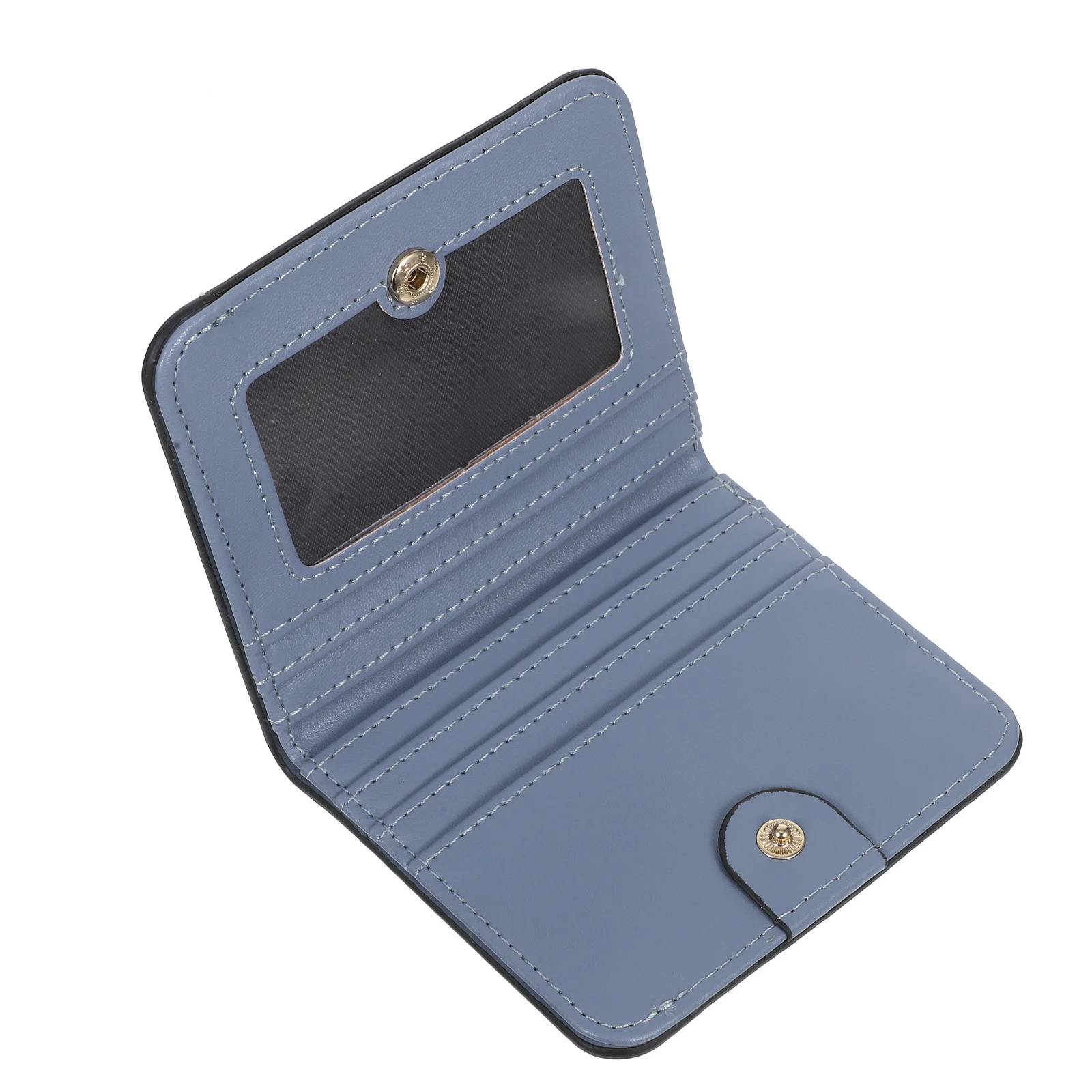 محفظة نسائية رفيعة: محفظة صغيرة من البولي يوريثان بسيطة للبطاقات والعملات النقدية وتصميم رفيع للغاية وخفيف الوزن وقابض مدمج محمول