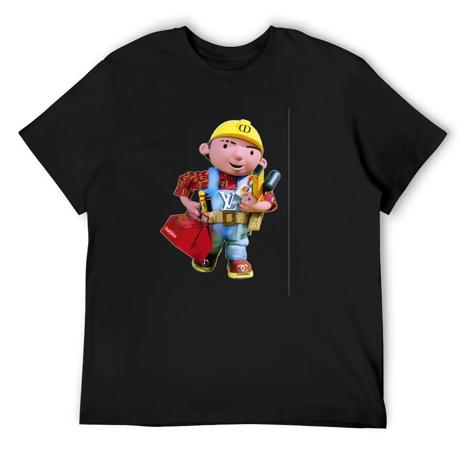 bob the HYPEBEAST builder T-Shirt tees shirts graphic tees black t shirts for men