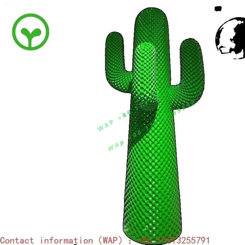 【2026】Italian Trend Giant Cactus Coat Rack Green Floor Large Ornament Home Living Room Sculpture