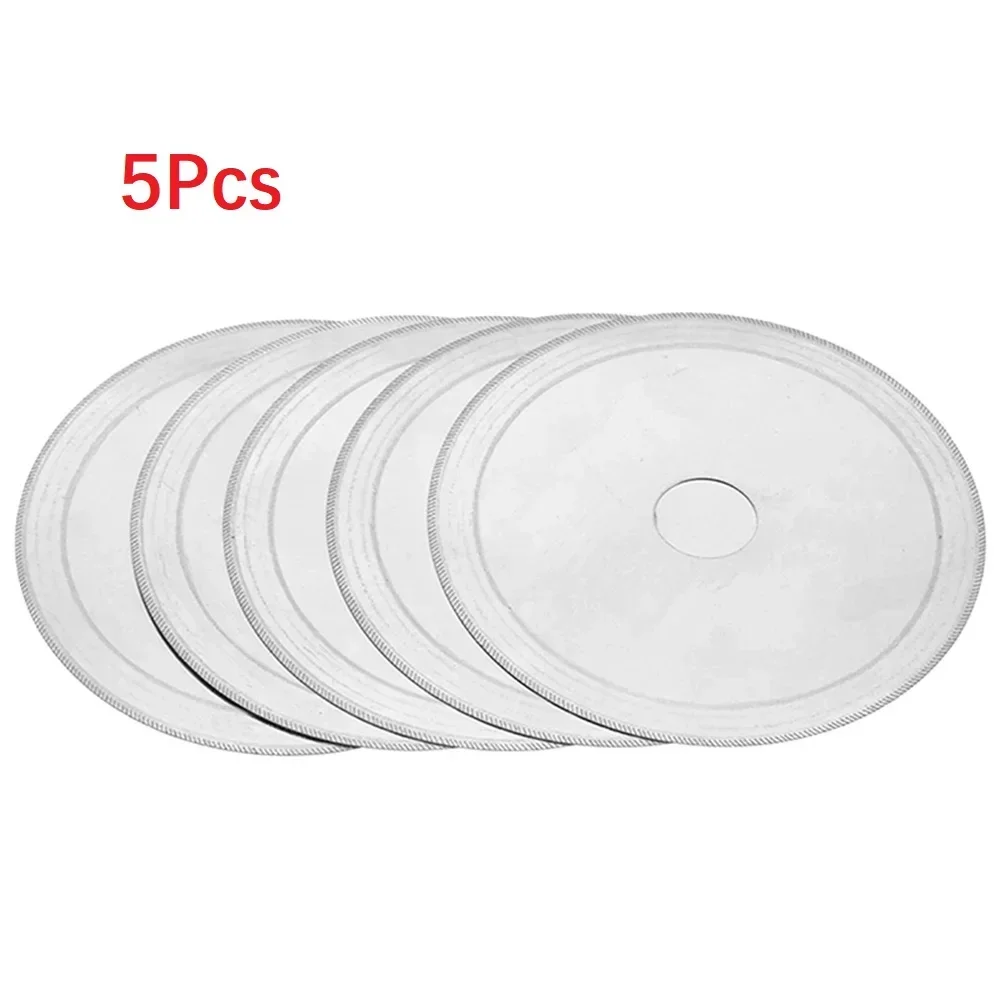 5pcs 4.5inch Diamond Saw Blades Cutting Disc Grinding Wheel Disc Thin Lapidary Blade For Sharpening Polishing Jewelry Gems