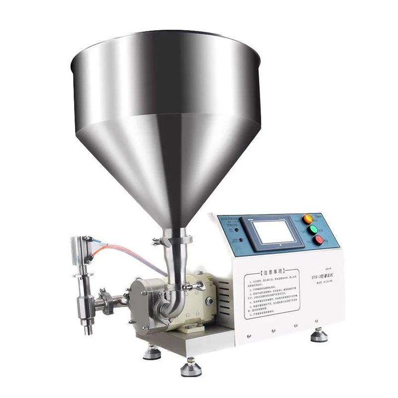 هوائي أحمر الشفاه لوشن التجميل العسل الدوار مضخة سطح المكتب آلة تعبئة شبه أوتوماتيكية