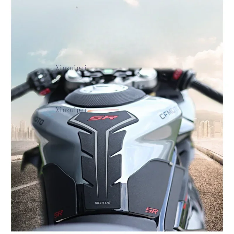 

For CFMOTO 450SR Motorcycle Rubber Fuel Tank Decoration and Protection Stickers Pad Bike Colorful Decals CF400-6 2022-2025