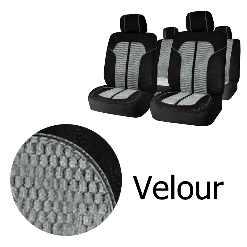 AUTO PLUS Universal Velour Car Seat Cover Anti cold Car Accessories Interior 9 pcs Fit For Most Car SUV VAN Track