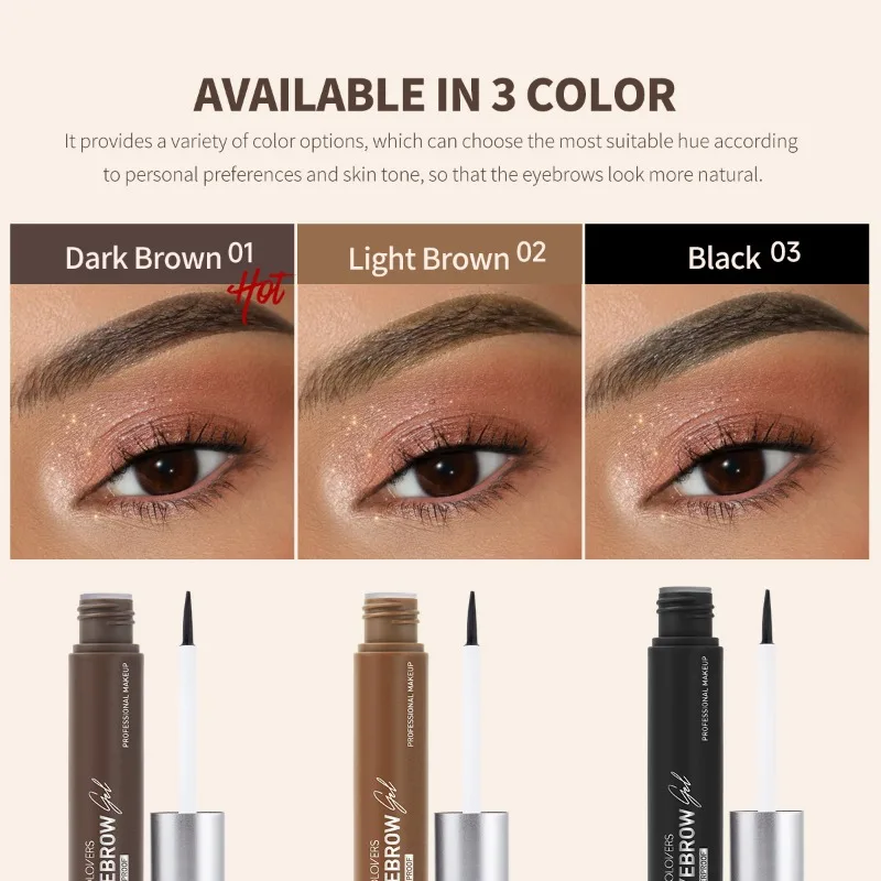 1PC Eyebrow Gel Waterproof Long Lasting Natural Eyebrow Gel Tear Off Easy Natural Eyebrow Tattoo Eye Makeup