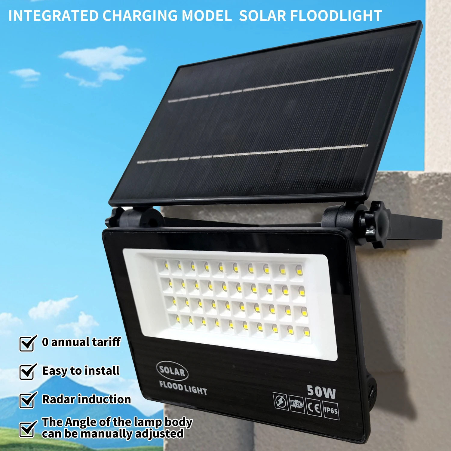 

Solar Lights Outdoor with Motion Sensor,40LED Solar Flood Lights,Solar Powered Security Spot Lights for Porch Patio Yard Garage