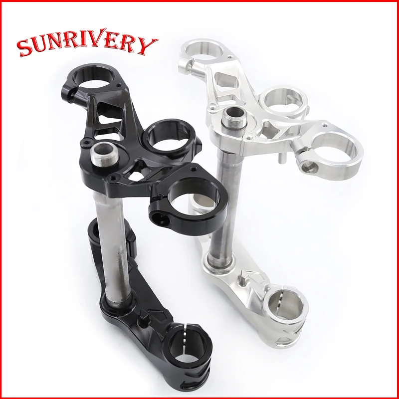 

Для Kawasaki Ninja 400 2018-2023 мотоциклетная передняя вилка, зажим трезубец вверх и вниз, мост с ЧПУ, аксессуары для мотоциклов