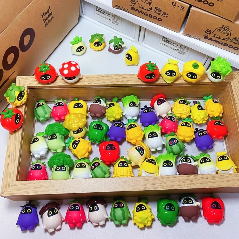 

Mihoyo Zenless Zone Zero Bamboo Bargen Kingdom Mini Bean слепая коробка милые Коллекционная модель фигурки овощи и фрукты игры подарки