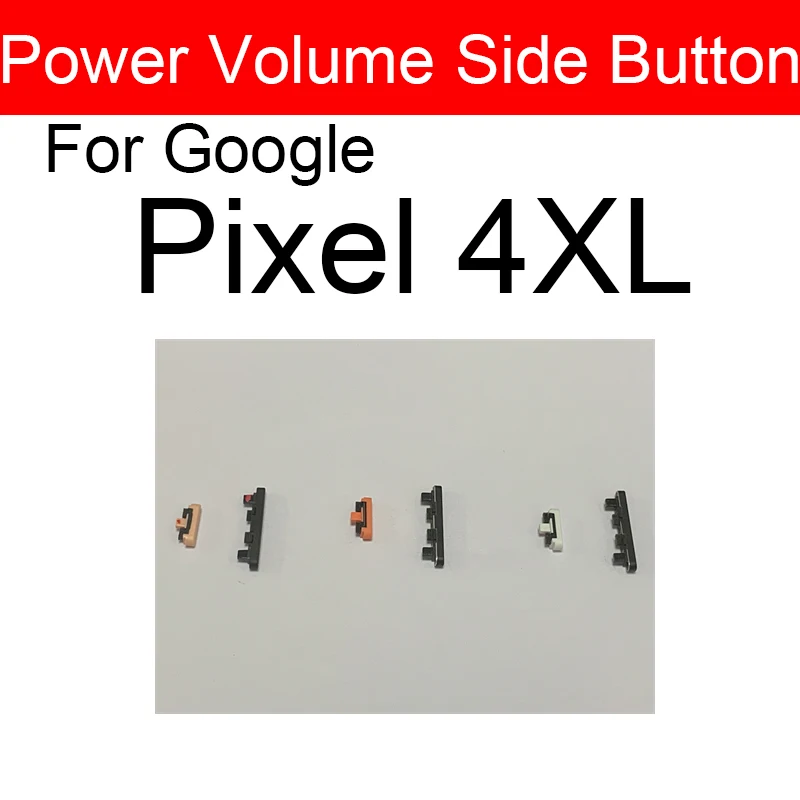 Power & Volume Side Button For Google Pixel 4 4A 4XL XL Power Volume Side Key Repair Parts