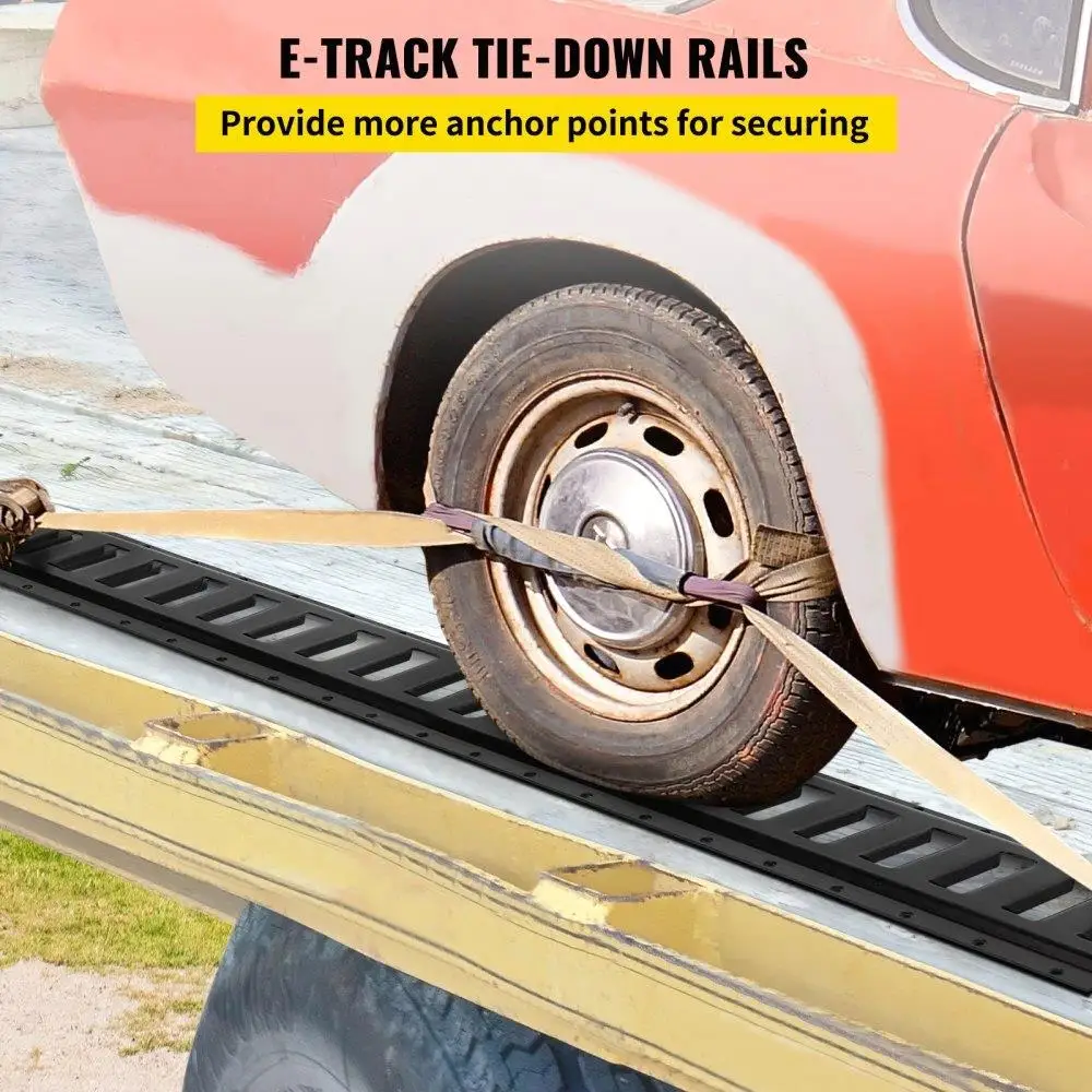 E-Track Tie-Down , 6PCS 5-FT Steel Rails w for Standard 1