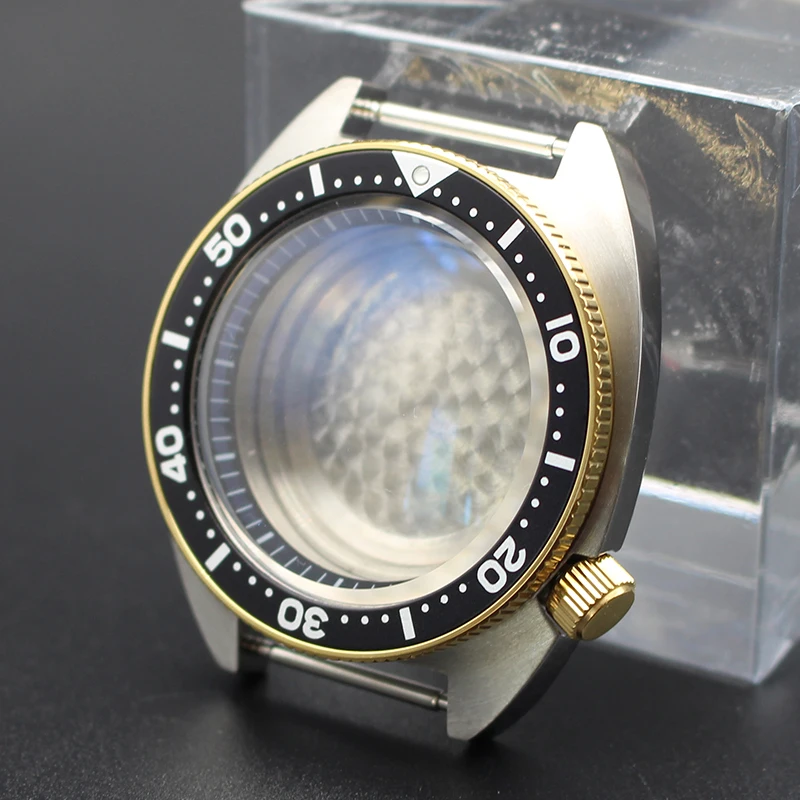 

Fenya 41mm Men's Watch Case Parts Sapphire Glass For Modified Abalone Seiko NH35 NH36 NH34 NH38 Movement 28.5mm Dial Silver Gold