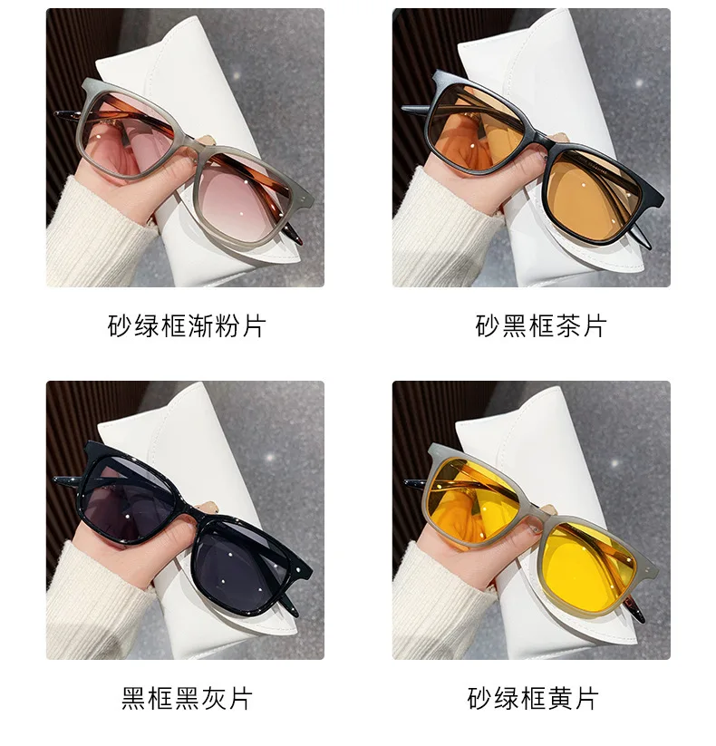 Neue Vintage Quadratische Sonnenbrille für Damen und Herren Luxusmarke Kleine Rechteckige Sonnenbrillen für Frauen Kleine Elliptische Brillen – Detail 4