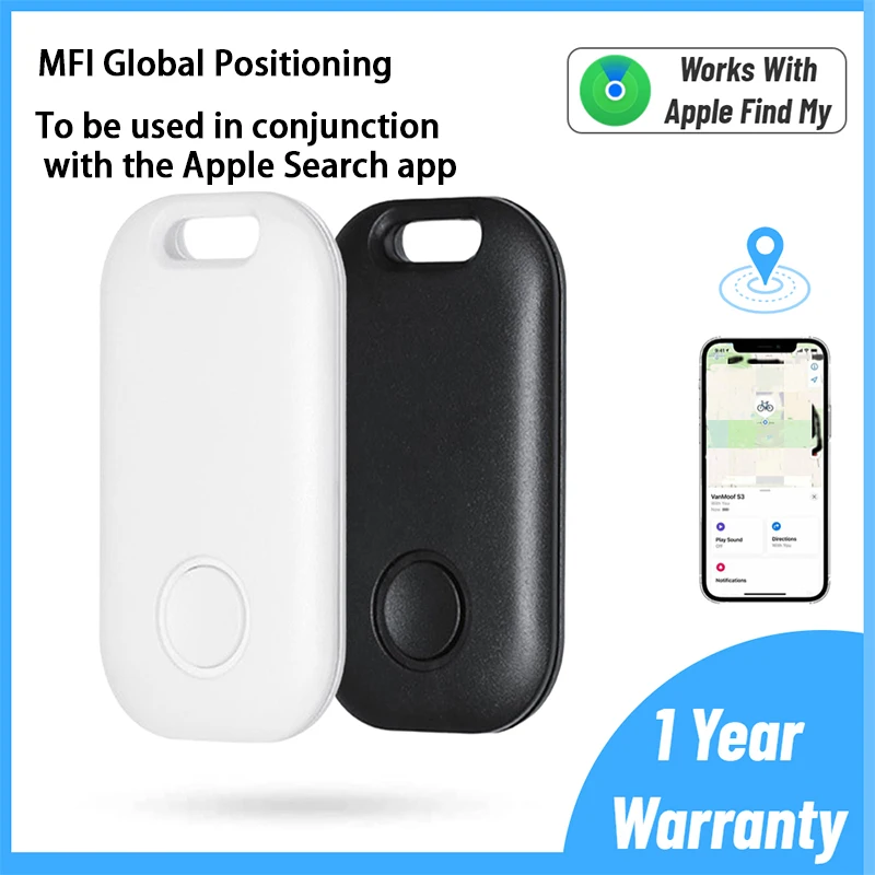 The intelligent Bluetooth GPS tracker is suitable for Apple Find My App, ITag anti loss MFI locator, keys, pets, and searchers