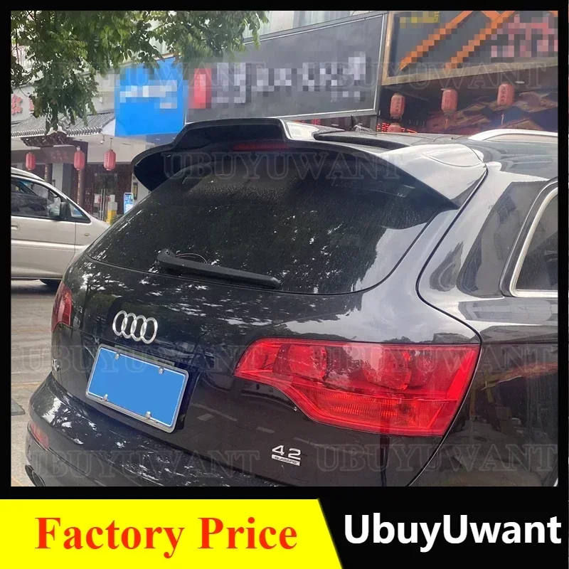 Rear Roof Lip Spoiler For Audi Q7 2007 - 2015 Hatchback Spoiler High Quality Gloosy Black Tail Wing