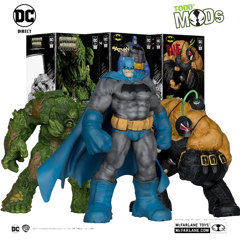 McFarlane-Figurines d'action en vinyle pour garçons, jouets authentiques, Bane, Swamp Thing, Batman, édition limitée, collection, 4.5 po