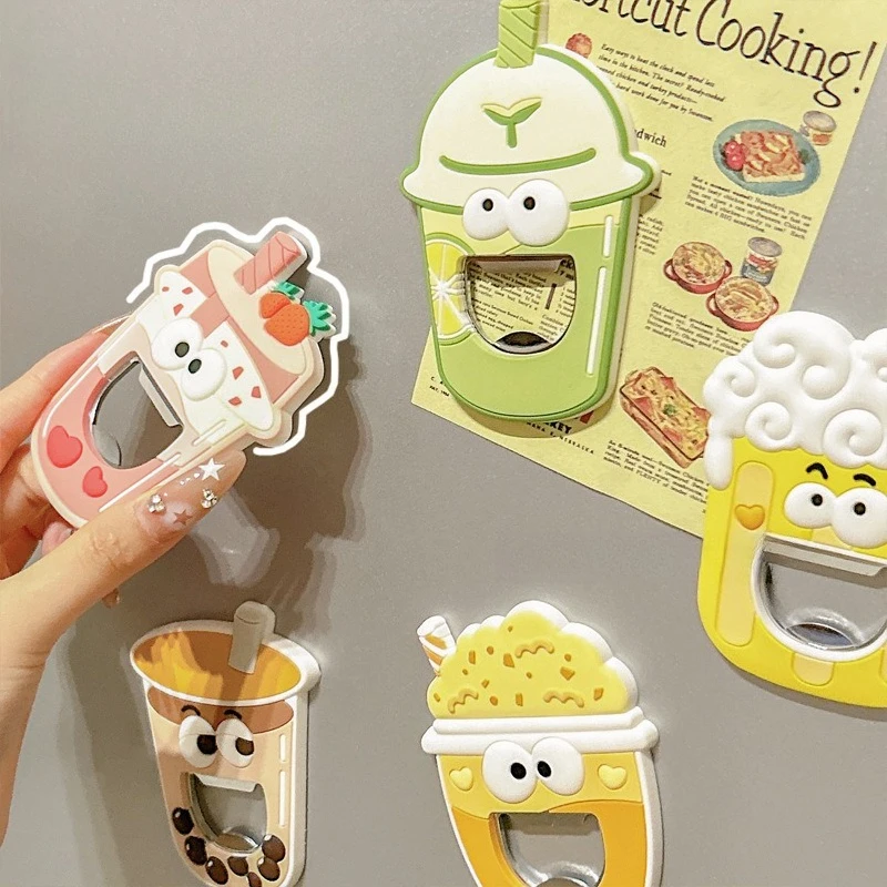 

Magnetic Beer Bottle Opener and Refrigerator Magnet – Creative, Minimalist, and Practical Beverage Cap Remover for Soda, Beer