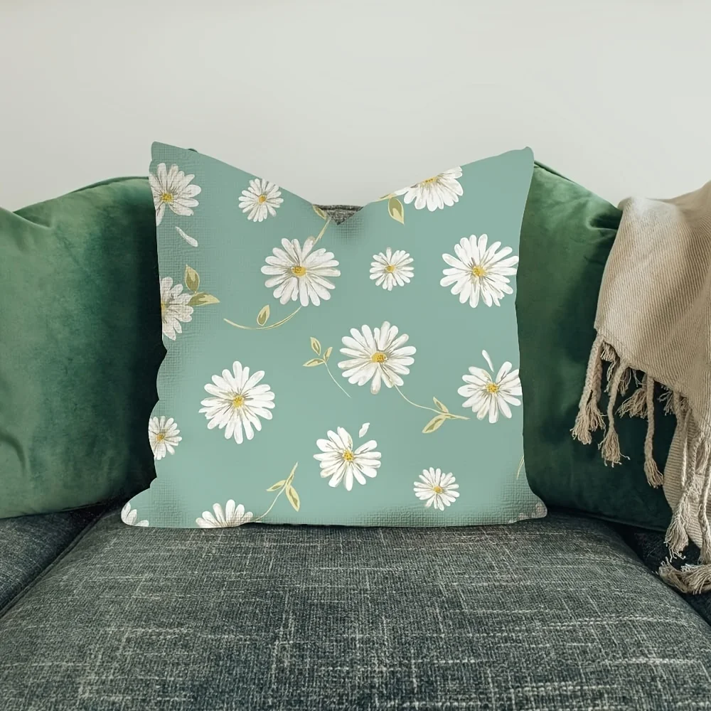 

Whimsical Daisy Artistic Design Throw Pillow - Perfect for Home Decor - Soft, Stylish Cushion for Any Room or Sofa
