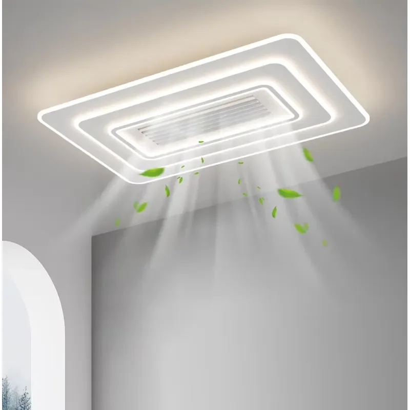 for Full Spectrum Bladeless Fan Light Simple Modern Smart Invisible Electric Fan Integrated Ceiling Lights for Living Room