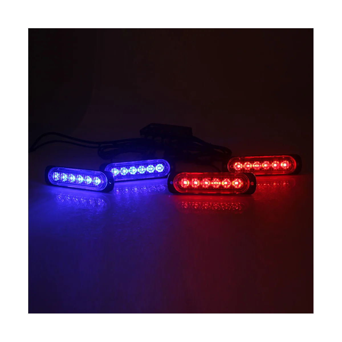 Car Wireless Remote Control 12V One Tow Four in 24LED High-Power Emergency Lights E