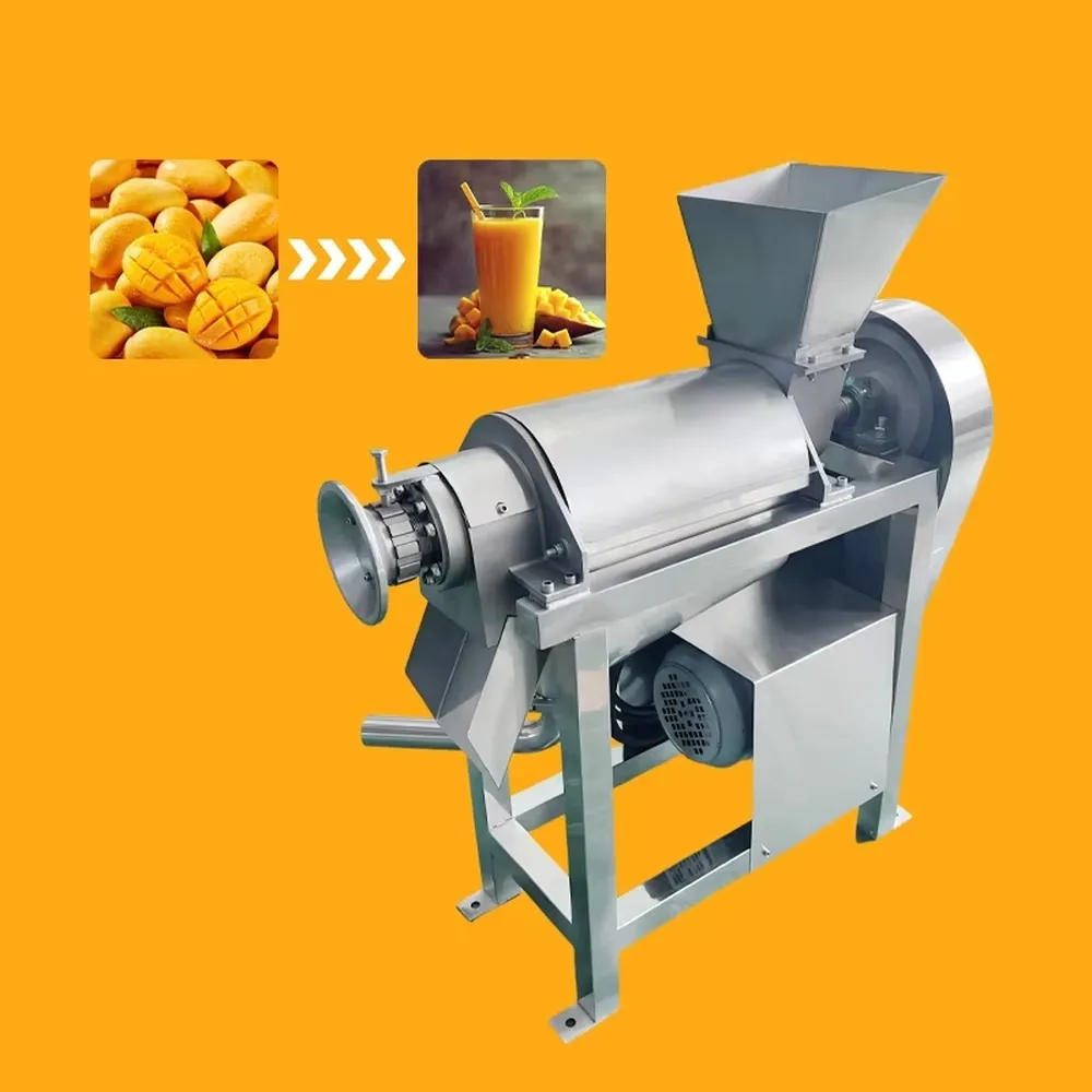 Compact 0.5t Spiral Juicer Modular Design Heavy Duty Industrial Juicer for Small Scale Juice Production Easy Clean