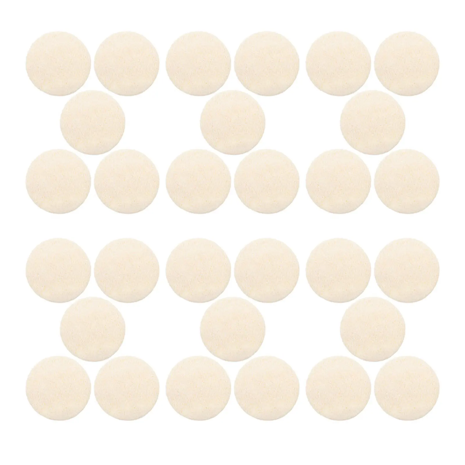 

50 шт. Натуральные отшелушивающие спонжи для лица из люфы, мягкие очищающие подушечки для снятия макияжа, для чувствительной кожи