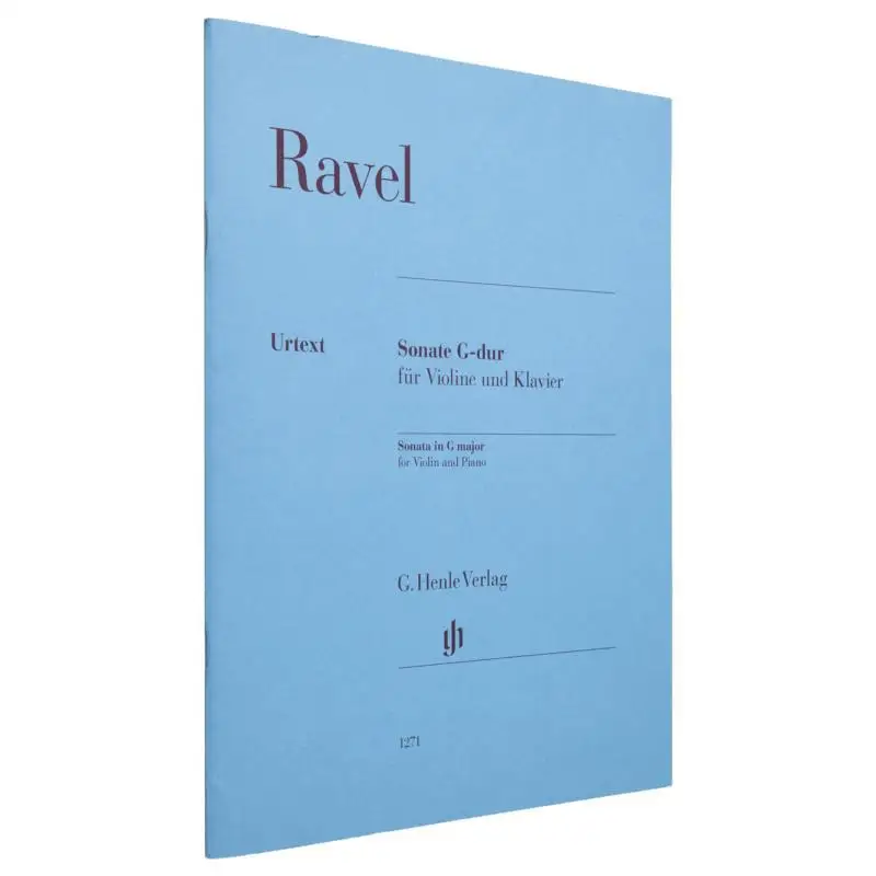

HN1271 Ravel Sonata F Vl A Pn Krmer Ulrich G Henle Verlag 9790201812717 Book