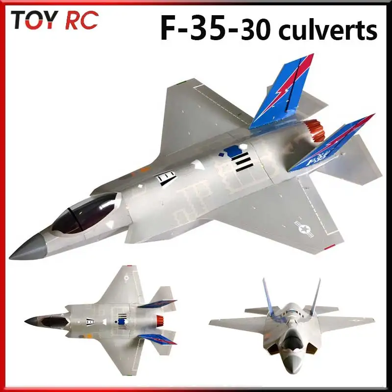 

Модель самолета F-35A с одним двигателем, 30-канальный радиоуправляемый набор для сборки, настольное украшение, модель самолета с фиксированным крылом