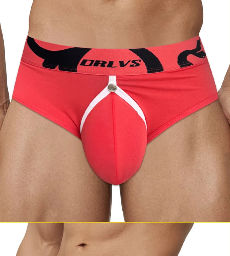 2025 men's removable pocket briefs low-rise modal close-fitting comfortable and breathable OR6215