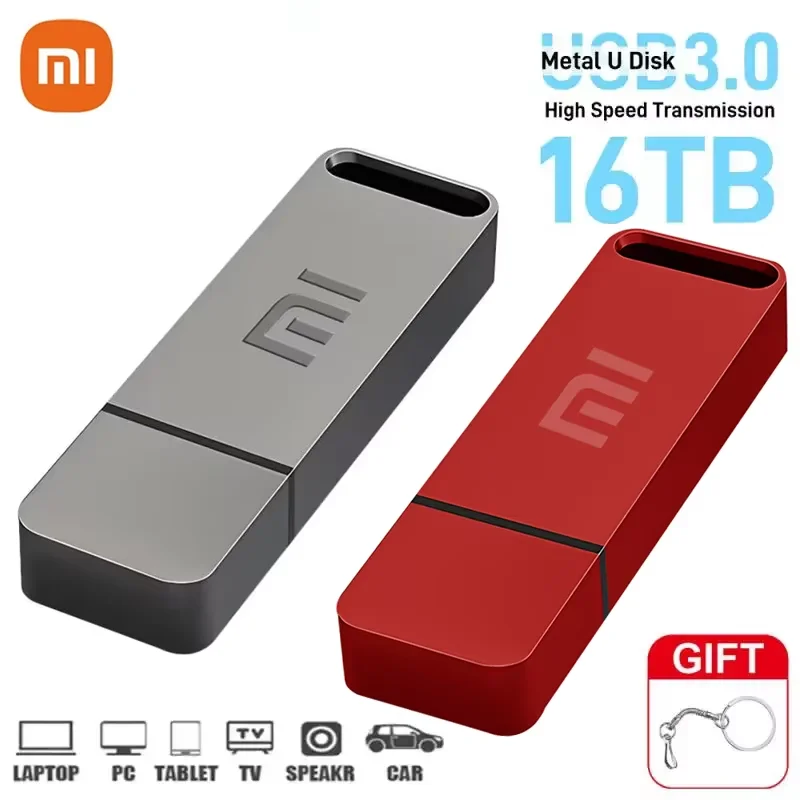 Xiaomi MIJIA Usb 3.0 Флэш-накопители 2 ТБ 1 ТБ Высокоскоростной металлический флэш-накопитель 16 ТБ 4 ТБ Портативный USB-накопитель Водонепроницаемый Memoria Usb Flash Dis