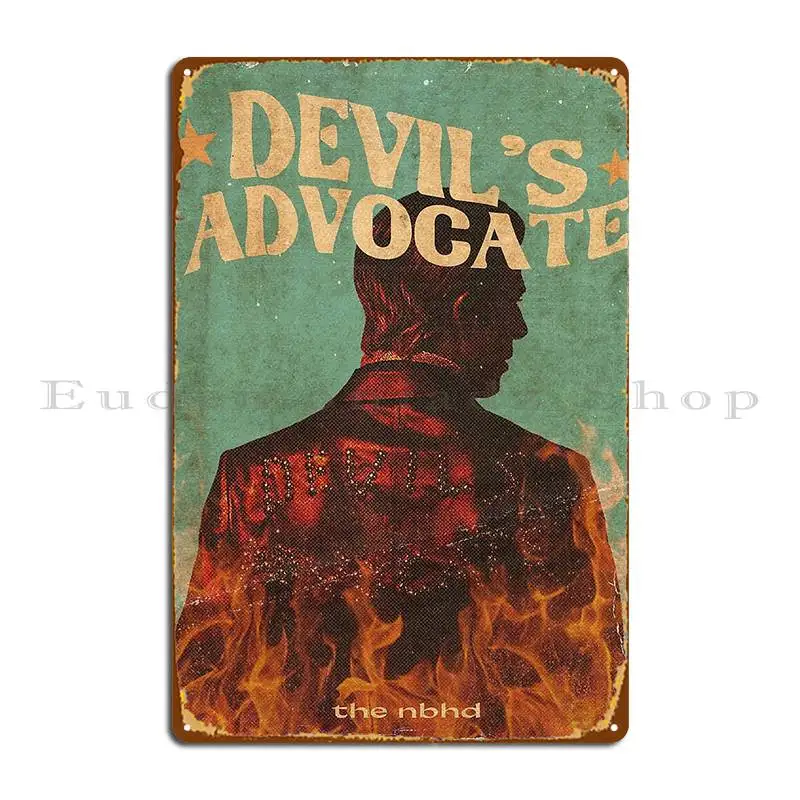 لوحات لوحة معدنية من Devil S Advocate بتصميم مضحك لملصق تسجيل القصدير