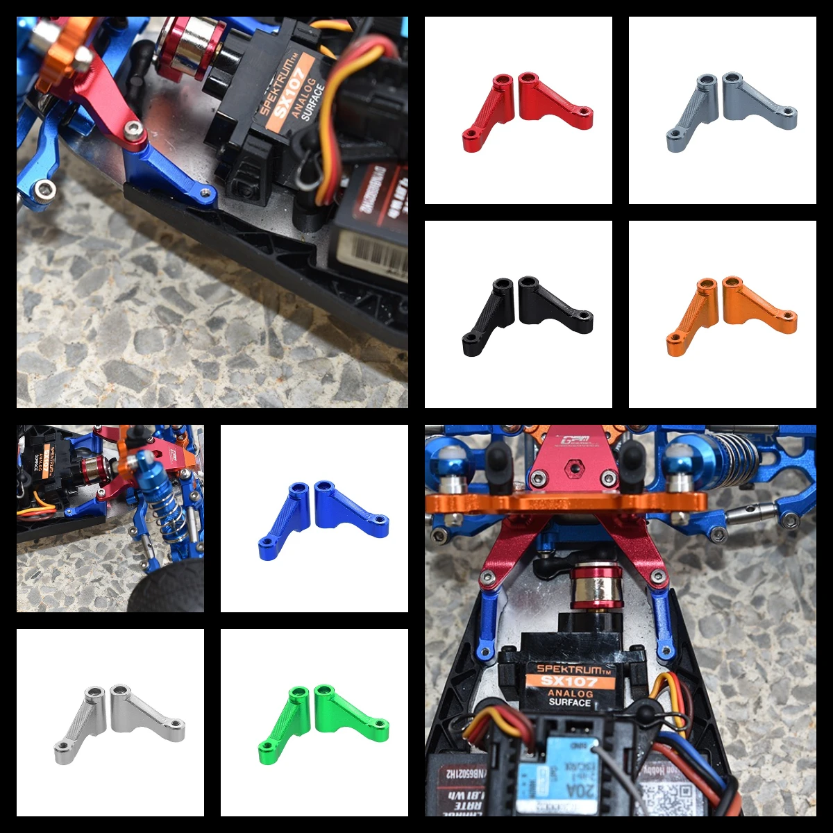

GPM Aluminum Front Chassis Brace For LOSI 1/18 Mini-T 2.0 1/16 Mini-B
