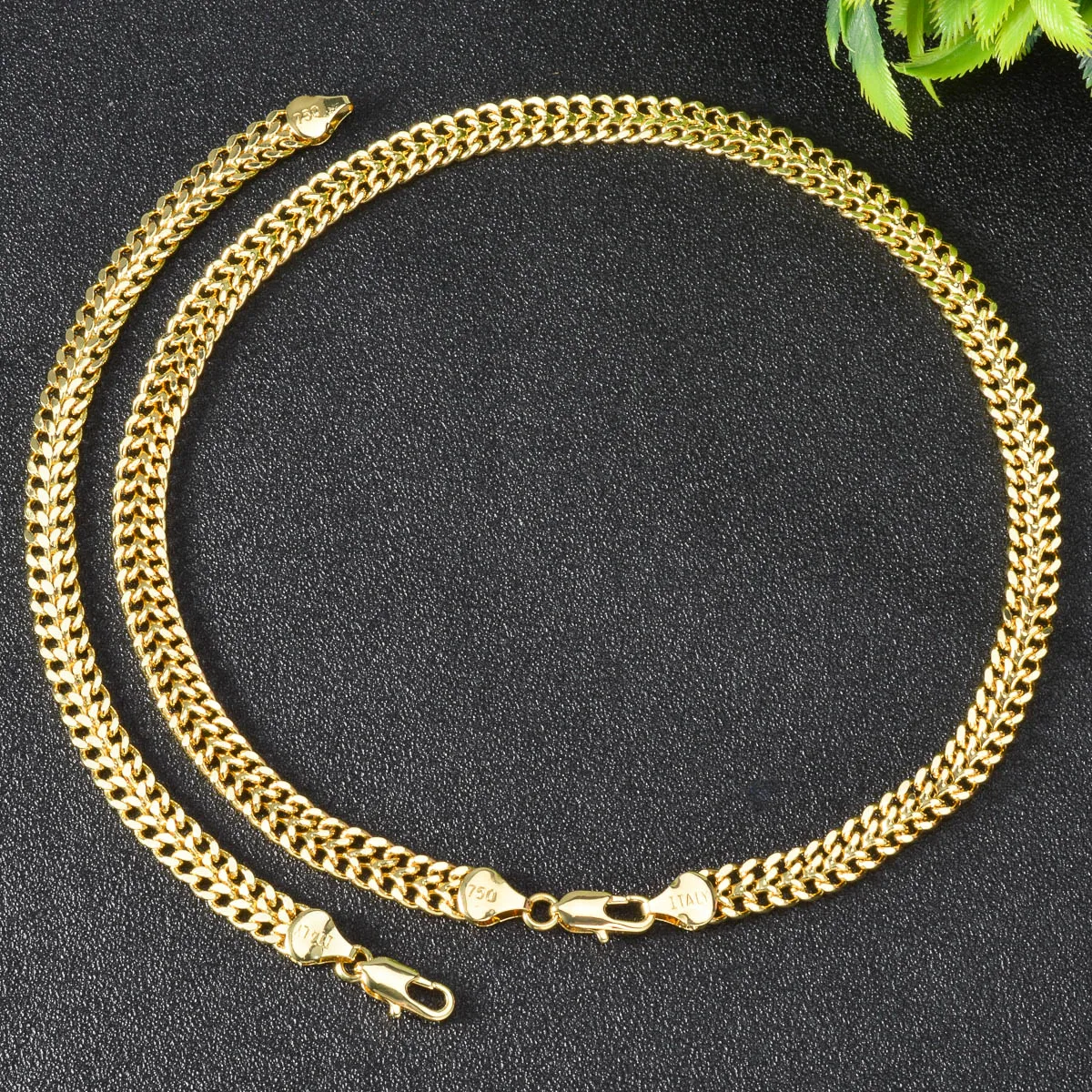 커브 체인 주얼리 세트 14K 금도금 목걸이 팔찌 콤보 - Men Accessories Combo Gift 리뷰 및 가격