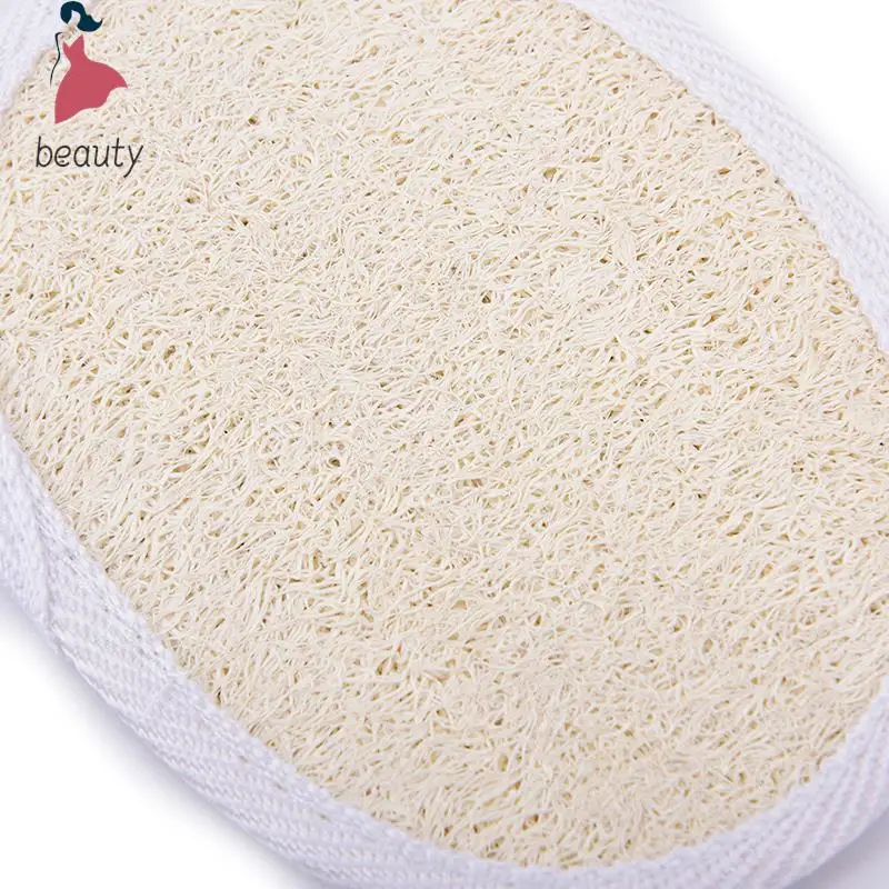 Éponge Luffa naturelle pour le visage et le corps, tampon à récurer, nettoyant pour lave-vaisselle, bain, douche, excavatrice de spa, F2