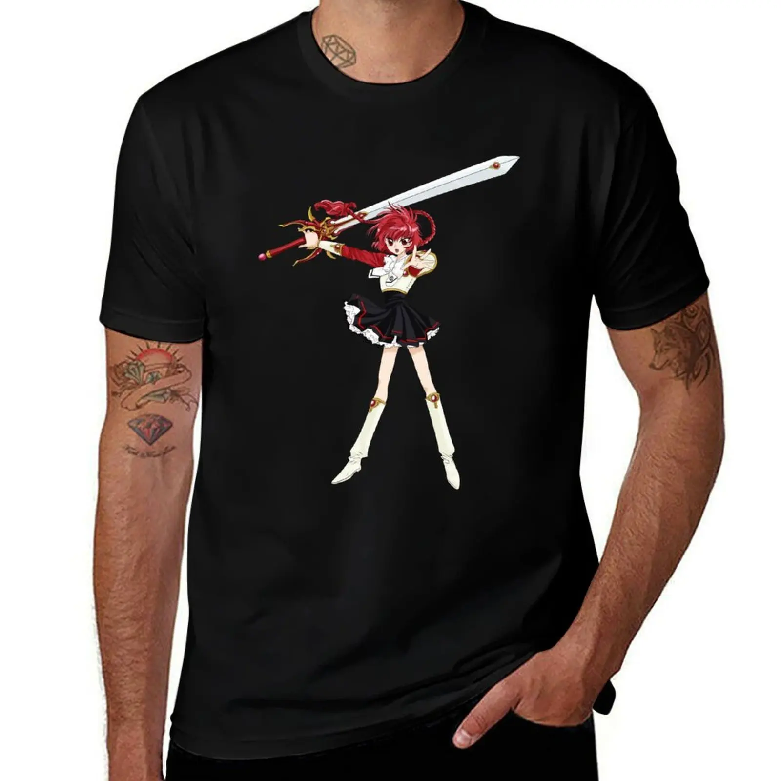 Magic Knight Rayearth - Hikaru Shidou T-Shirt Basic Casual Wear Short Sleeve Top