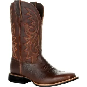 Herren Lederstiefel PU Mid-Kalb, Mid Calf Western Cowboy Motorradstiefel, Outdoor-Herrenschuhe, projizierte Retro, Herbstschuhe 10 Hauptverkauf Bota Schädel - №7