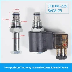 2-position 2-way Normally Open Threaded Hydraulic Cartridge Pressure Maintaining Solenoid Valve DHF08-225 SV08-25 SV08-22 NOS