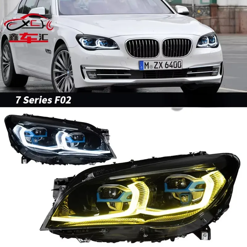 

Фары для BMW 7 серии 2013-2015 годов выпуска, модификация F02, модель G12, светодиодные дневные ходовые огни и лазерные фары.