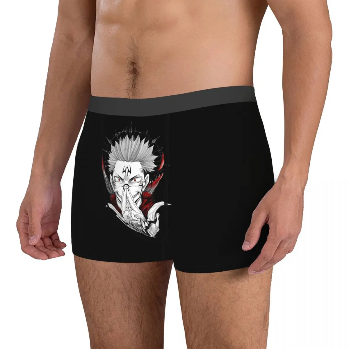 Funny Boxer Gojo Satoru Sukuna Shorts Panties Briefs Man Underwear Anime Manga Soft Underpants for Male