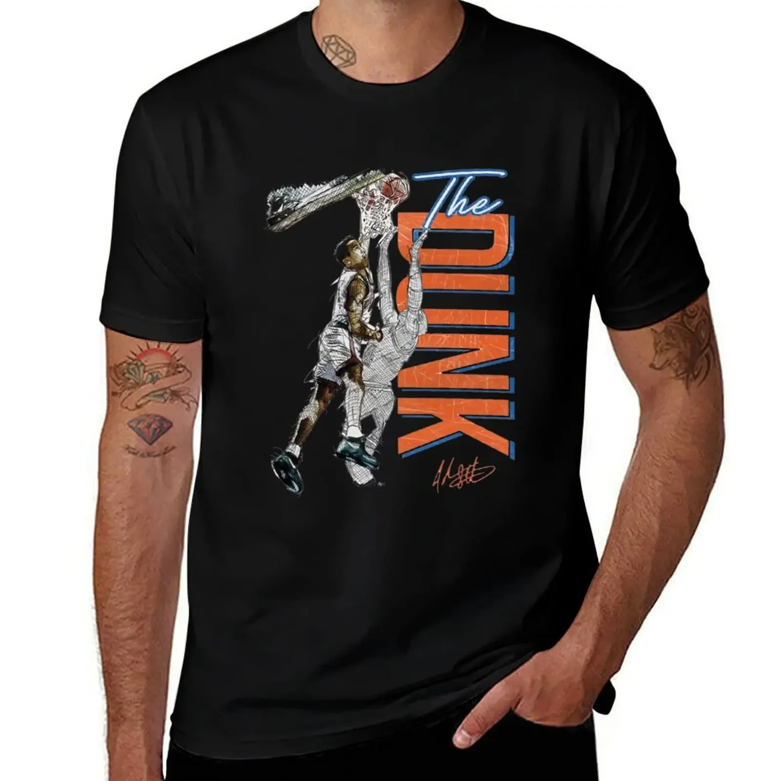 

John Starks The Dunk T-Shirt street wear vintage anime shirt shirts graphic funny t shirts men