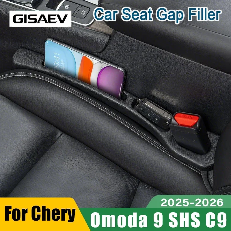 For Chery Omoda 9 SHS C9 2025 2026 2PCS Universal Car Seat Leak Proof Strips Gap Side Seam Filler Storage Accessories