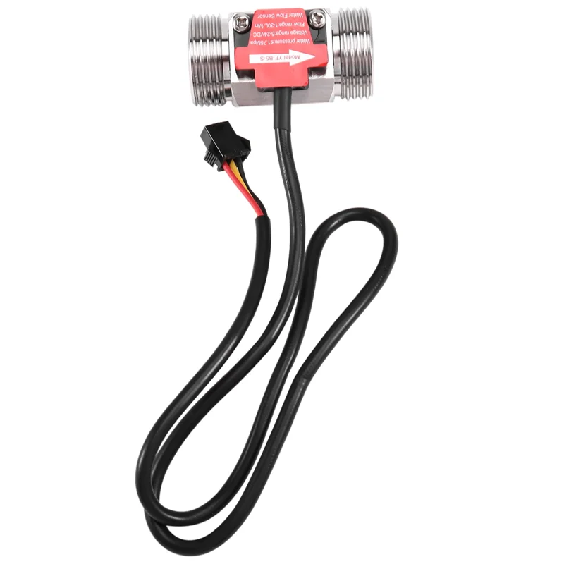 

My Home YF-B5-S 50Mm Hall Effect Flow Meter Water Flow Sensor Liquid Flow Meter Industrial Fluid Flow Rate Sensor For Plumbing