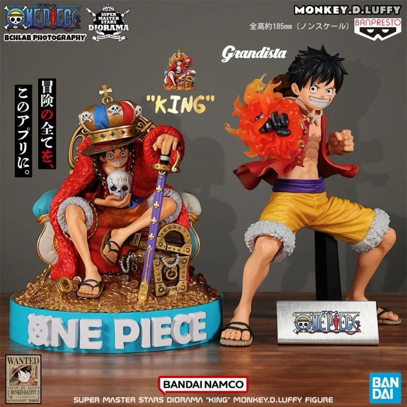Bandai Authentieke One Piece SMSD Monkey D. Luffy Throne Crown Limited Edition figuurcadeau voor jongens speelgoedcollectie