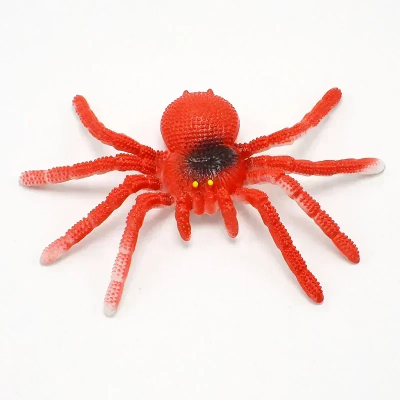 Color Soft Rubber Spider TPR Big Insect Model Halloween  Prank Toys  Mini Toys