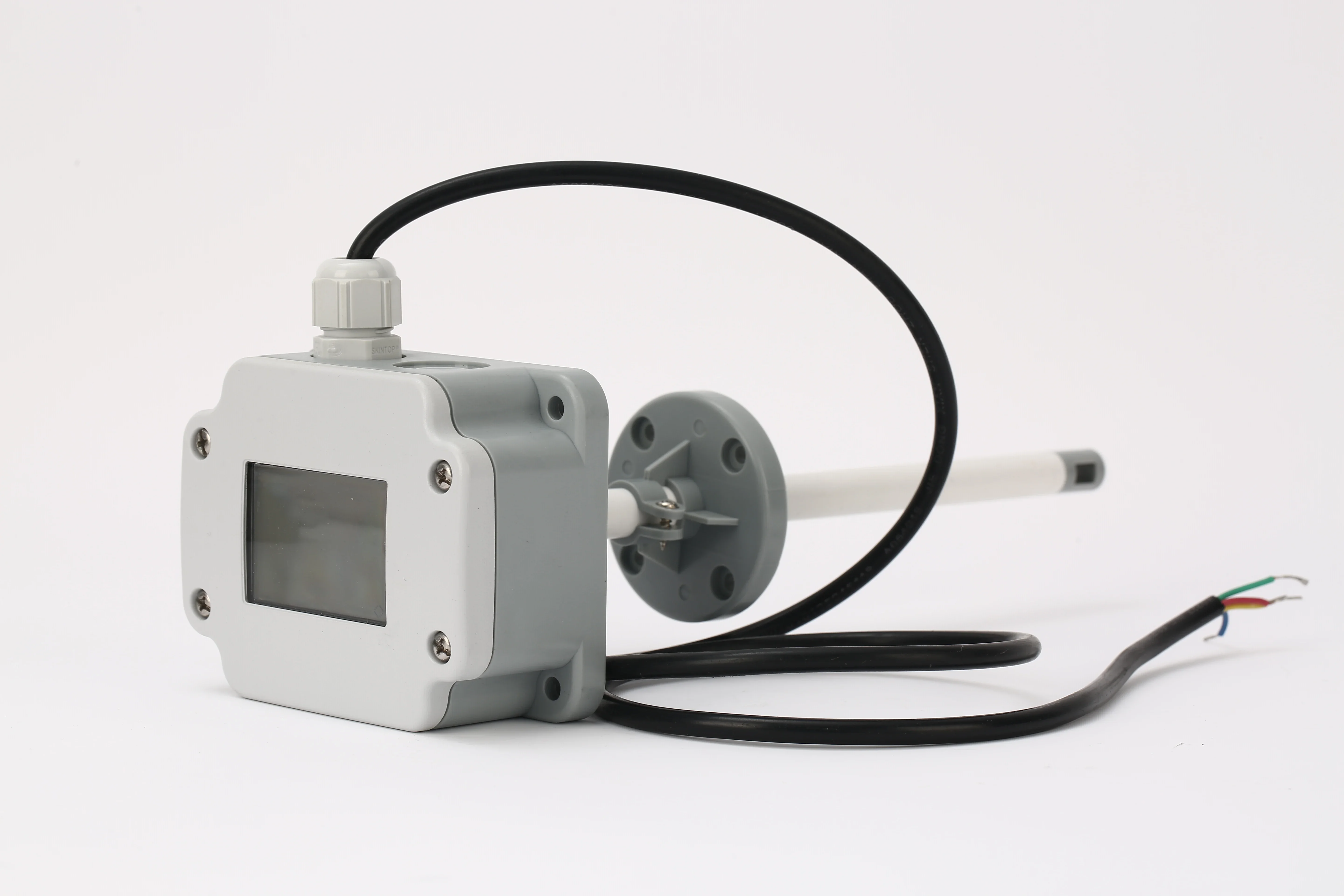 Industrial Digital Anemometer with Plug-in Bellows 4-20mA/RS485 Speed Meter and Sensor  Display Ultrasonic Unit